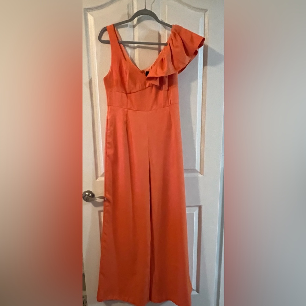 💙 4 for $40 💙 DO+BE Orange Ruffle Jumpsuit